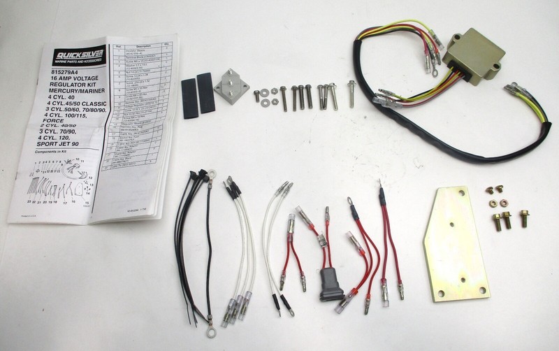 815279A4 Mercury Mariner Force 40-120HP Outboard 16 Amp Voltage Regulator KIt