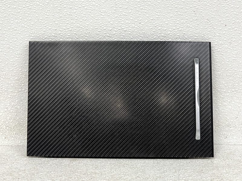 ⭐16-20 TESLA MODEL X CENTER CONSOLE STORAGE CARBON FIBER TRAY COVER OEM LOT2692