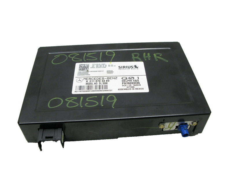 05-09 MERCEDES W209 W211 CLK350 CLK550 E550 SL550 SIRIUS SATELLITE RECEIVER 0815