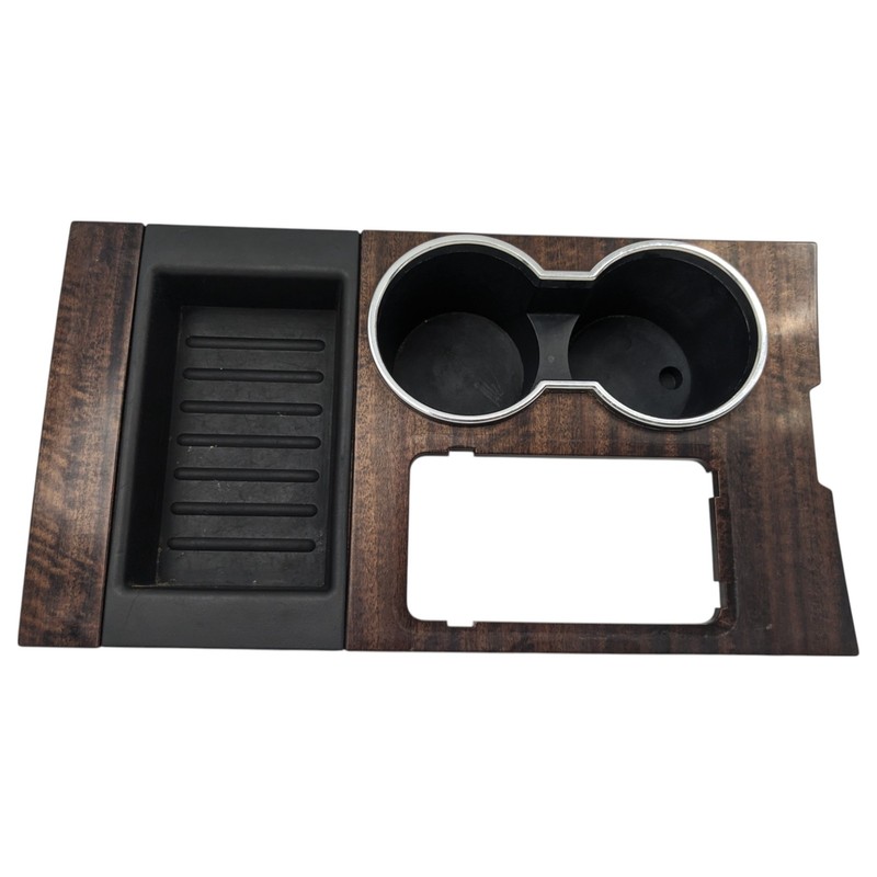 2007-2017 Expedition Center Console Cup Holder Trim Wood Grain Shifter Bezel OEM