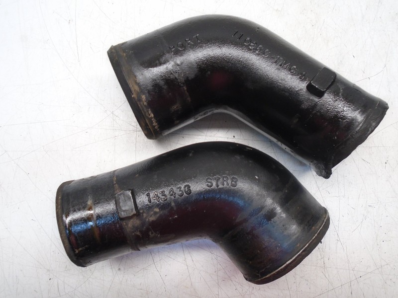 W3 Mercruiser GM Exhaust Elbows # 11086C / 14343C V8(PAIR)