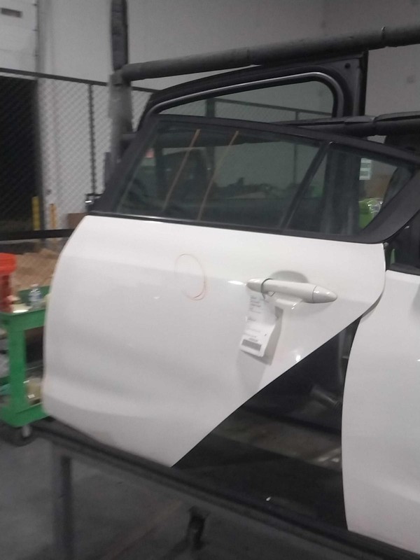 2017 KIA Forte Rear Left Door White 4DR HTBK 70K Miles OEM Part #221100