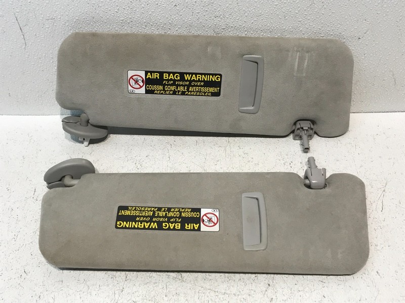 2007-2012 Lexus OEM Driver Left Right Passenger Side Sun Visor Pair Set Gray