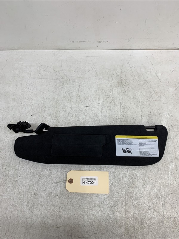 2016-2020 Tesla Model S Left DRIVER Side Sun Visor LH Black 47004 B104