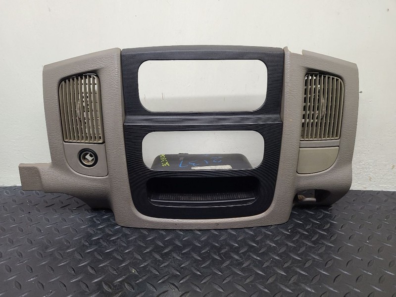 02-05 Dodge Ram Center Dash Bezel Tan Black OEM 5GV52WL5AB