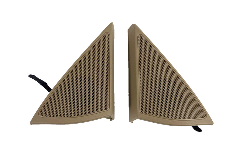 2007–2013 Mercedes W221 S550 S600 Front Door Corner Speaker Tweeter Set Brown