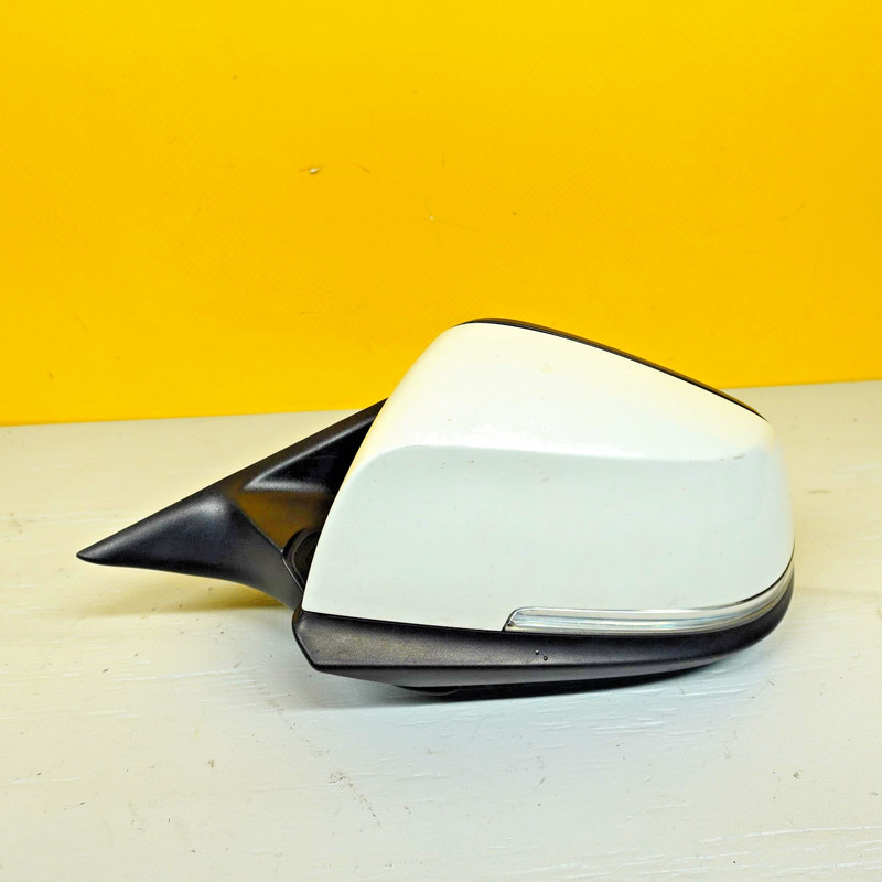 2010-2013 BMW 335I Mirror Lh Front Door Rear View Mirror E021185 White Color