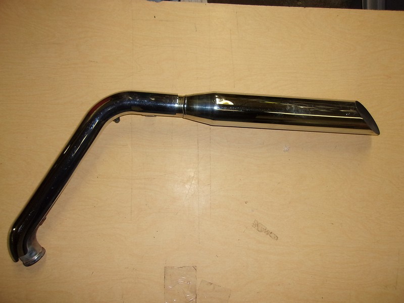 80349-00AR Exhaust Muffler Compeition Pipe, single *FREE SHIP*