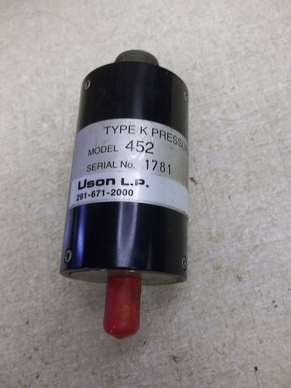 NEW Uson L.P Type K Pressure Transducer Model 452 0-10 PSIG *FREE SHIPPING*