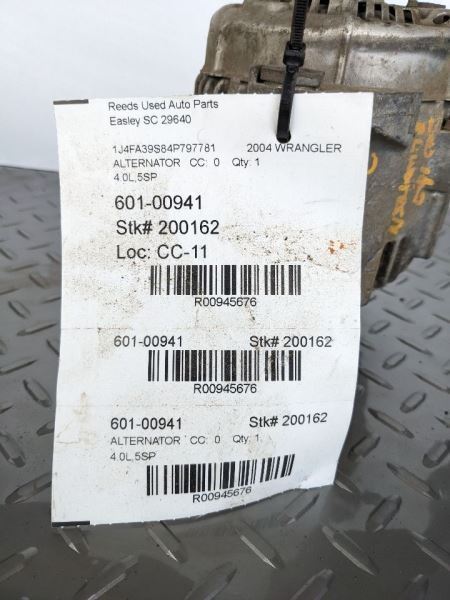 Alternator Fits 01-06 WRANGLER 945676