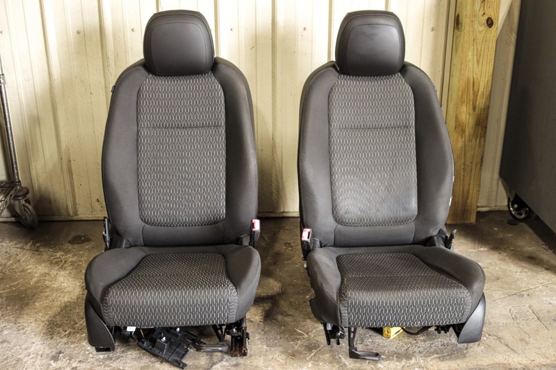 2014-2017 Chevy Caprice PPV Gray Cloth & Leather Power Front Seats OEM *USED*