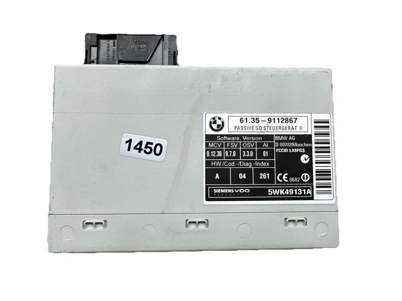 ✅ 2007 BMW 650IM6 E64 Passive Go Control Unit Module 9112867 OEM✅