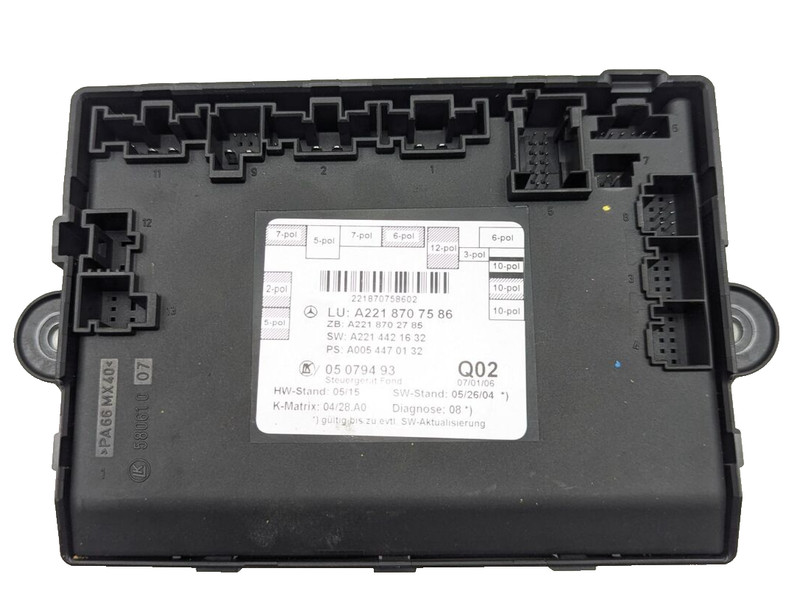 07-13 Mercedes W221 S550 S600 Rear Right Passenger Side Door Control Module OEM
