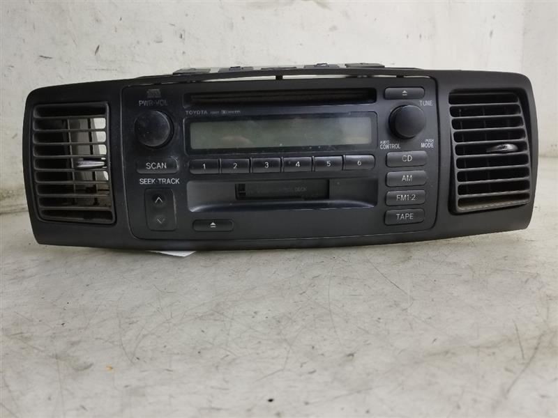 03-04 TOYOTA COROLLA RADIO/STEREO RECEIVER UNIT ASSEMBLY