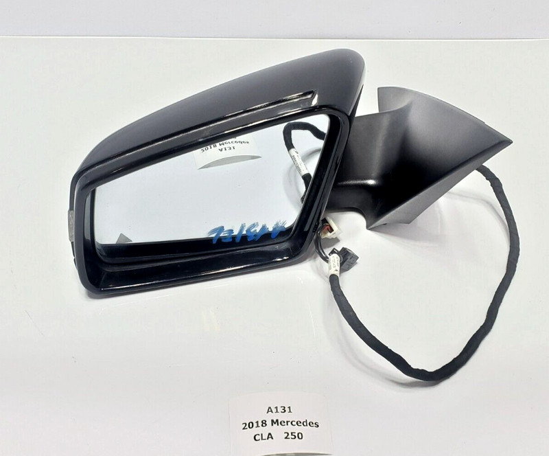 ✅ 2014-2019 OEM Mercedes C117 CLA250 Left Driver Rear View Door Mirror Black