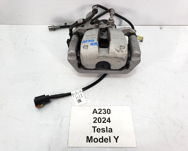 ✅ 17-24 OEM Tesla Model Y Rear Left Driver Side Brake Caliper Mando Assy