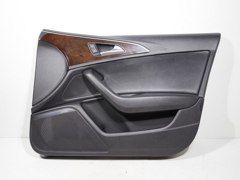 2012-2016 AUDI A6 C7 FRONT RIGHT PASS INTERIOR DOOR TRIM PANEL BLACK OEM 82K