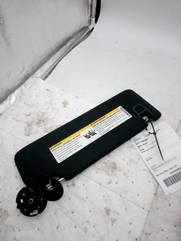 2017 Chevrolet Camaro Black Used Sun Visor OEM 5933444 2DR CPE 89000 Miles