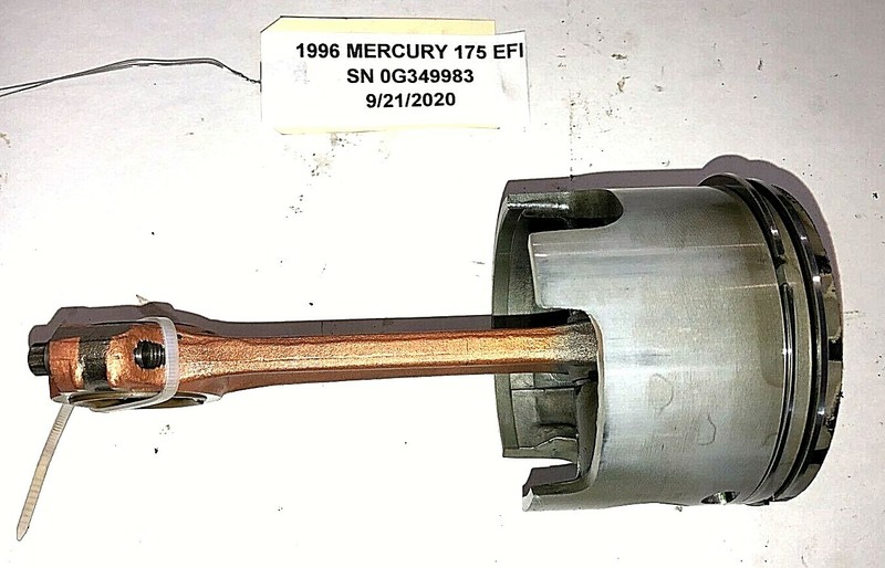 Mercury Outboard 175EFI Starboard Piston Assy PERFECT! FRESHWATER! 9738A 9