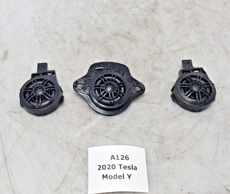 ✅ 2017-2022 OEM Tesla Model 3 Y Front Left Right Center Door Tweeter Speaker SET