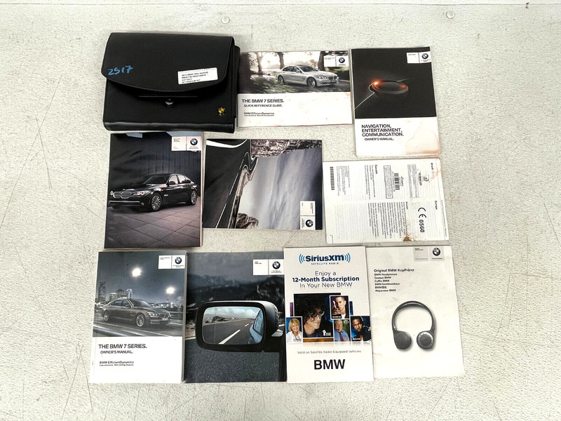 ⭐2013 BMW 750LI F02 OWNER MANUAL GUIDE INFORMATION BOOK AND CASE OEM LOT2517