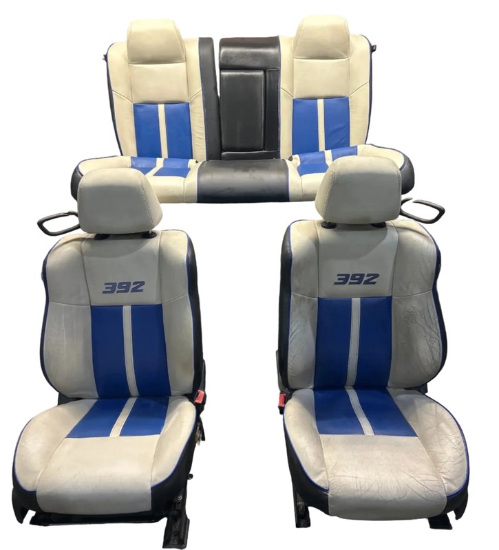 2011 Dodge Challenger SRT8 Inaugural Edition White and Blue Leather Seats OEM
