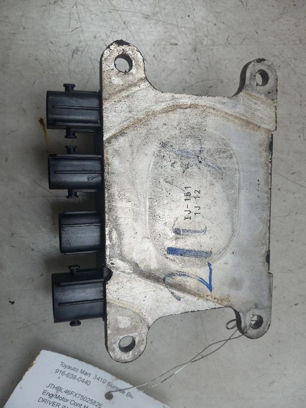 07-17 LEXUS LS460 4.6L ECM AIR & FUEL CONTROL DRIVER INJECTOR 89871-50010