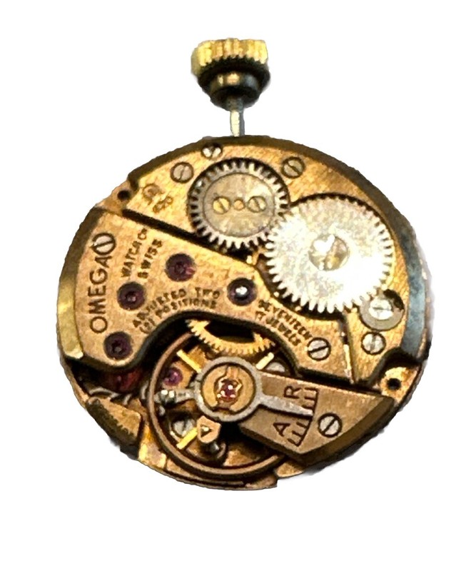 Vintage Omega Caliber 620 17-Jewel 2-Adjustment Movement For Parts
