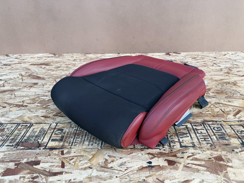 GENESIS GV70 2022-2026 OEM FRONT LEFT DRIVER LOWER SEAT SKIN CUSHION (BLACK/RED)