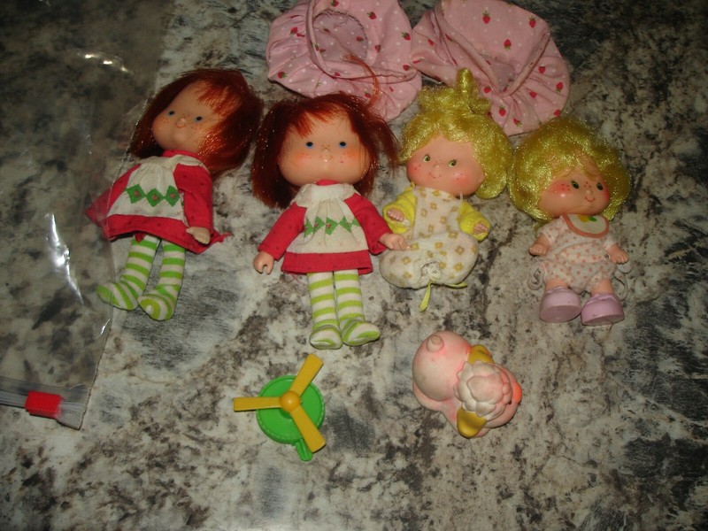 Vintage Strawberry Shortcake doll lot baby originaldog CUTEKenner 80s