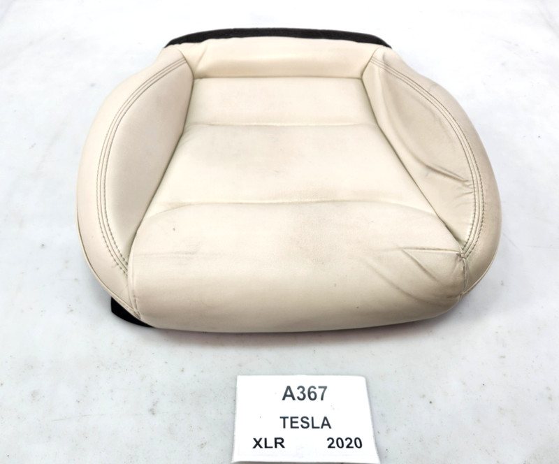 ✅ 16-20 OEM Tesla Model X Front Left Driver Side Seat Lower Cushion Cream*