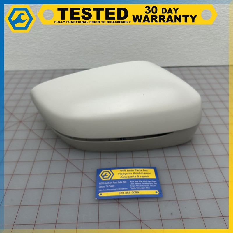 18-23 BMW 530I 540I 740I 750I RIGHT PASSENGER SIDE MIRROR CAP COVER WHITE OEM