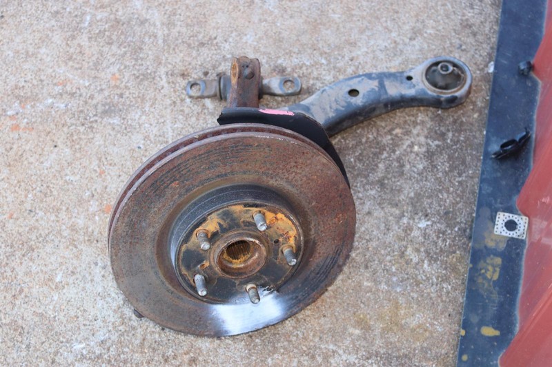 2007-2012 LEXUS ES350 FRONT LEFT DRIVER SPINDLE KNUCKLE HUB W/ CONTROL ARM OEM