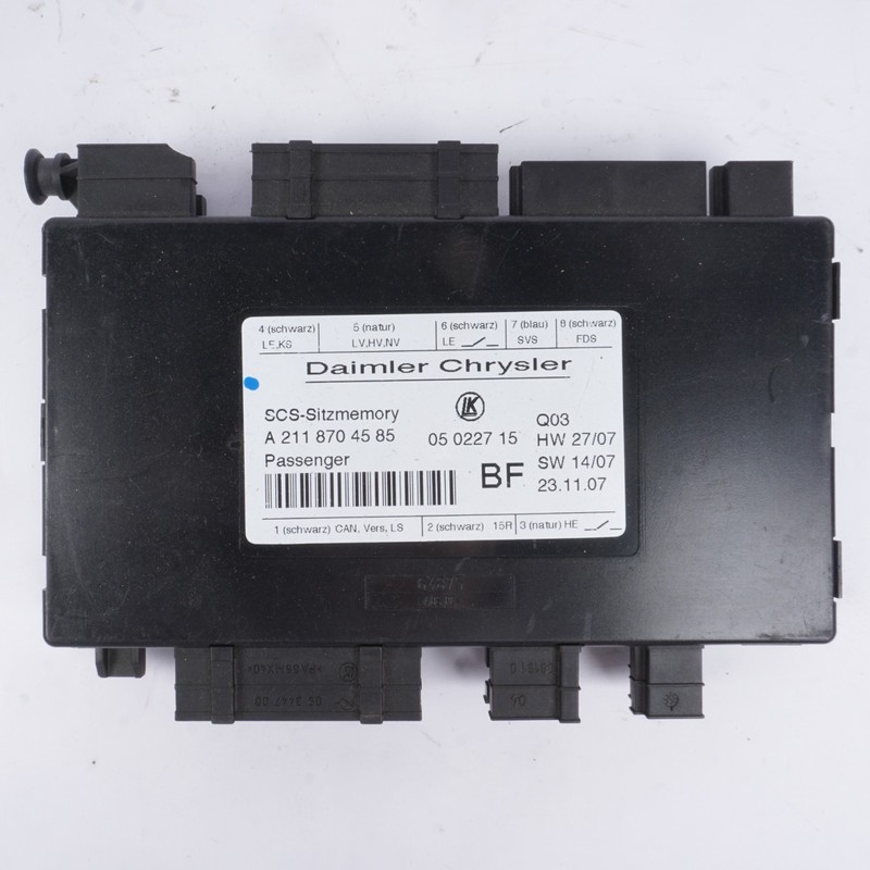2003 - 2012 Mercedes W211 E350 CLS55 AMG SLK350 Front Right Seat Control Module