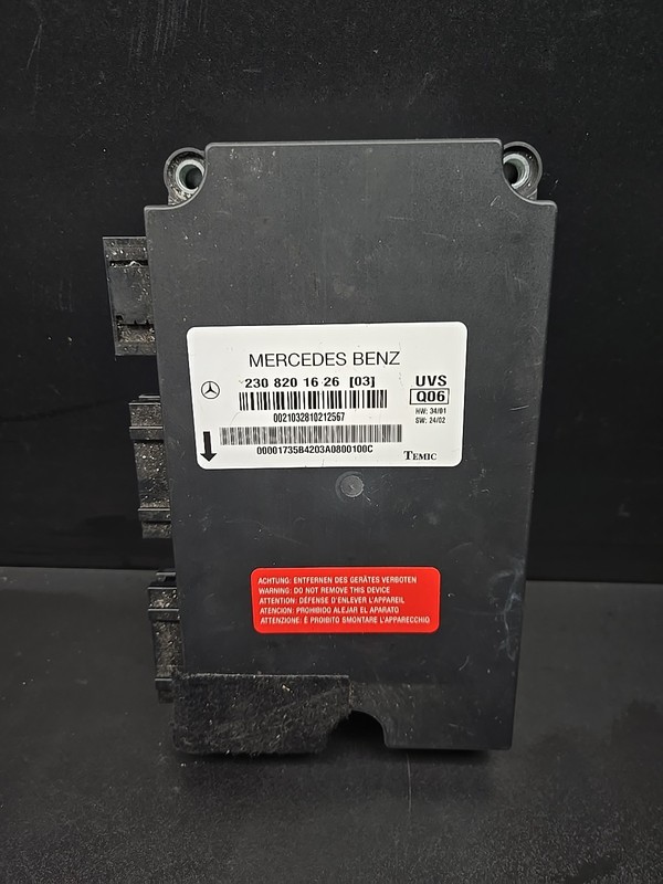 03-08 Mercedes SL500 R230 SL550 SL55 Convertible Top Roof Control Module Oem
