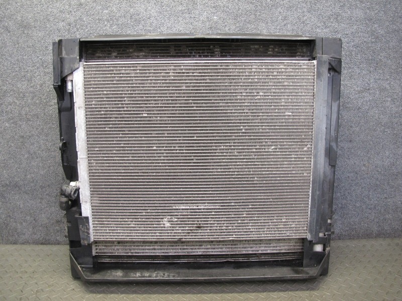 14-18 BMW F15 X5 AWD 4.4L N63 RADIATOR A/C CONDENSER COOLINGFAN PUMP ASSY