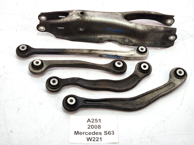 ✅ 07-14 OEM Mercedes W221 S63 S65 Rear Left Driver Suspension Control Arm Set