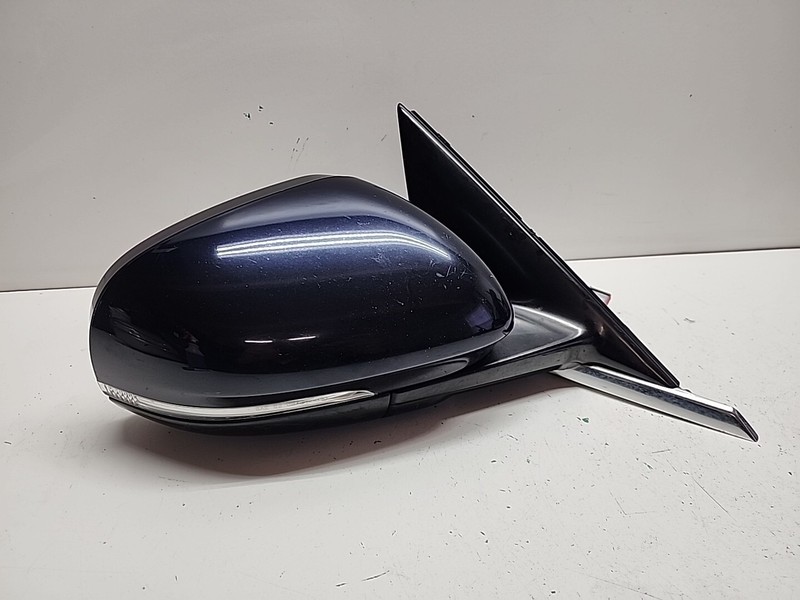 10 - 2015 Jaguar XF Right Power Mirror Signal OEM Dark Blue Without Blind Spot