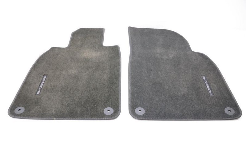 2013-2016 Porsche Boxster S Pair of Front Black Carpet Floor Mats