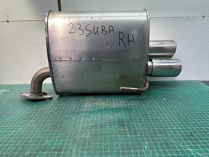 22-24 Subaru WRX RIGHT PASSENGER SIDE EXHAUST MUFFLER W/ TIPS OEM