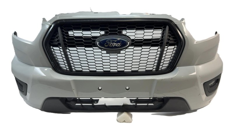 2020-2024 Ford Transit Front Gray Bumper Assembly W/o Camera W/ Fog Black Grill