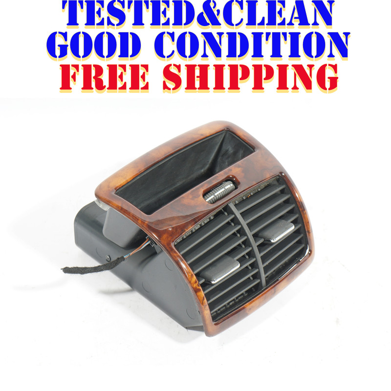 00-02 MERCEDES S500 S430 W220 REAR A/C HEATER AIR VENT W/ WOODEN TRIMOEM