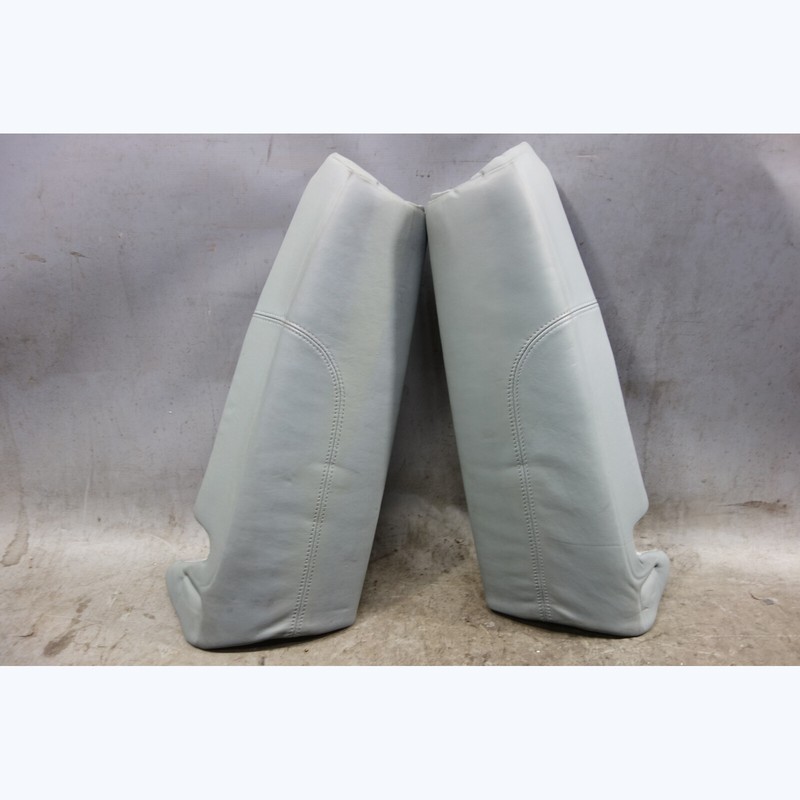2008-2010 BMW E93 M3 Convertible Rear Seat Backrest Side Bolsters Silver Leather
