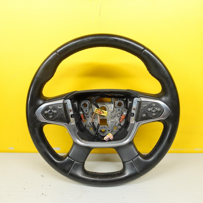 2022-2024 CHEVROLET TRAVERSE Black Leather Steering Wheel Oem 85537507
