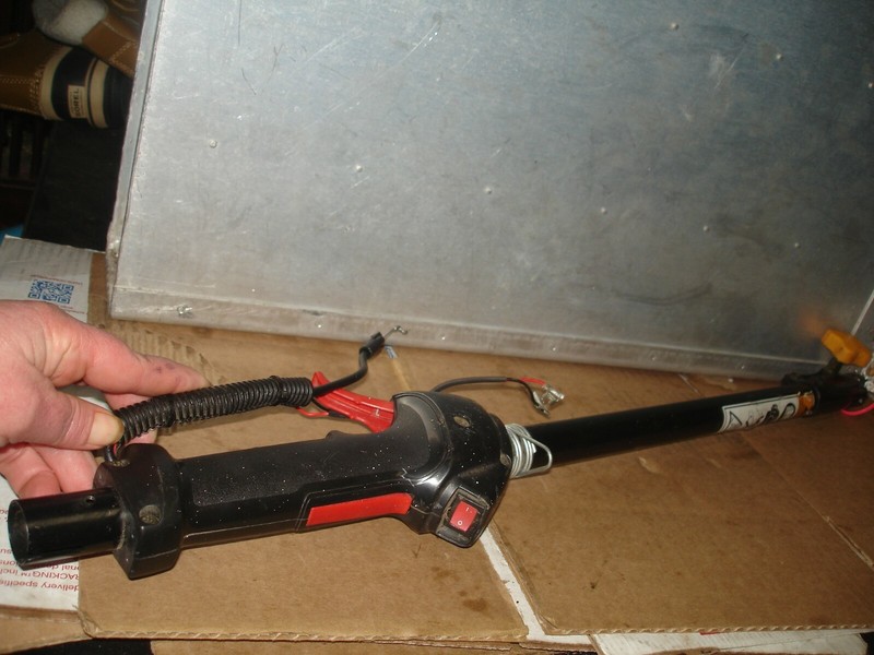 Yardman ym90 throttle upper shafttrimmer part only bin 610