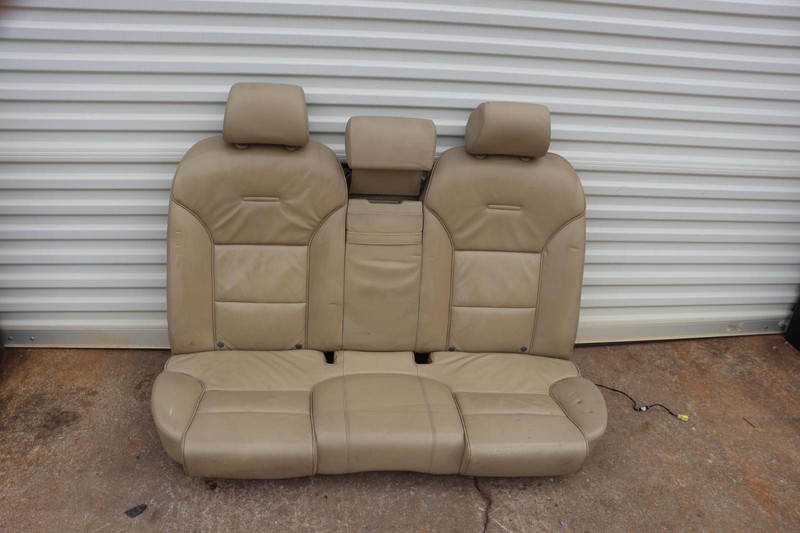 2004-2010 AUDI A8 REAR SECOND ROW 2ND SEAT LEATHER TAN ASSEMBLY SET OEM