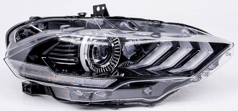 EXPORT NON-US Market OEM Ford Mustang Right LED Headlamp JR3Z-13008-D, Tab Gone