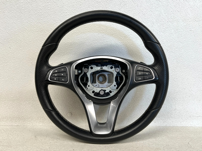 ⭐2014-2019 MERCEDES CLA250 STEERING BLACK LEATHER WHEEL W/ PADDLES OEM LOT2739
