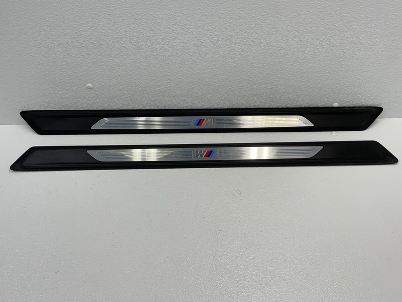 16 17 18 BMW F87 M2 Front Left & Right Door Sill Scuff Plate Trim Set 1453 OEM