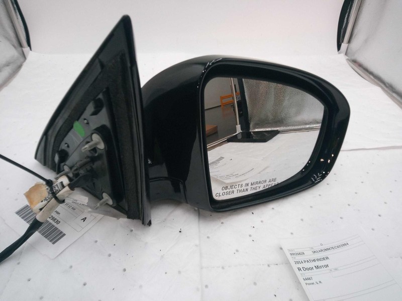 2014 Nissan Pathfinder Right Door Mirror Assembly Black OEM 58572 117K Miles